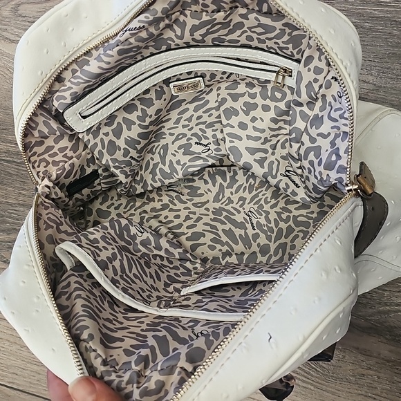 Guess, Cream, Y2k, Vintage, Brown, Handbag, Purse, Casual, Summer - Picture 9 of 9